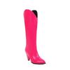 Yellow Women's High Boots Winter Shoes Fashion Western High Knee Boots Women Pink Patent Leather Party Shoes Ladies Large Size
