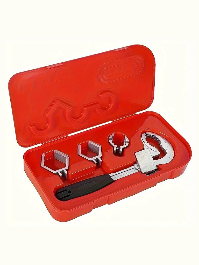 Universal Adjustable Wrench - Perfect for Faucet & Sink Repairs, Bathroom Maintenance, and Pipe Work