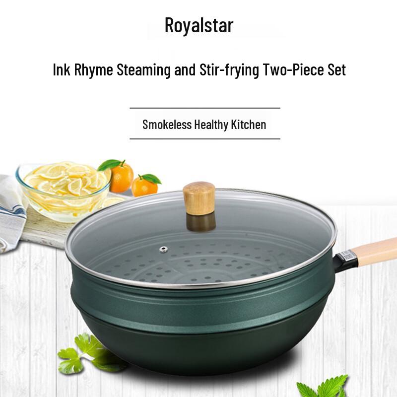 Royalstar Ink Rhythm Steaming & Frying Pot Set