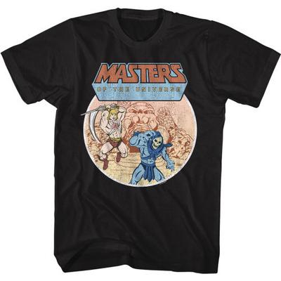 Masters of the Universe He-Man i Skeletor Bitwa Czarny T-shirt Unisex T-shirt