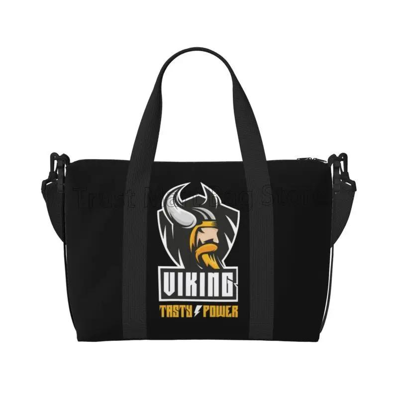 

Empire Vikings Logo Print Travel Duffel Bags Lightweight Foldable Weekender Overnight Bag Waterproof Carry on Bags Sport Gym Bag