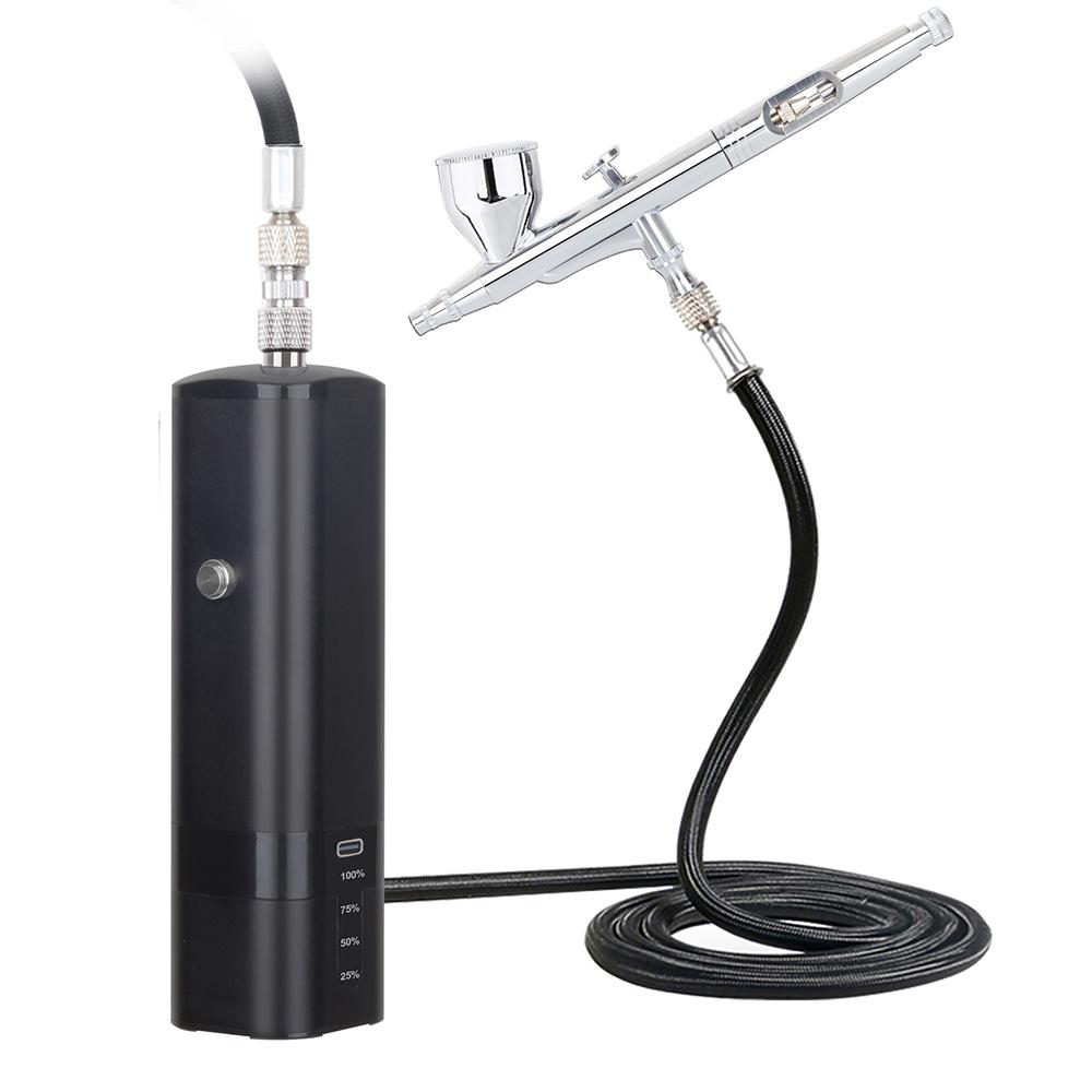 High-Pressure Beauty Airbrush Kit: DIY Spray Painting, Oxygen Infusion & Hydrating Mist Tool.