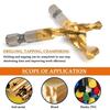 M3 M4 M5 M6 M8 M10 High Speed Steel Drill Spiral Titanium Tap Hexagonal Shank High Speed Steel Tapping Drill Tool Accessories