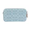 Coach Signature Denim Canvas Wristlet Clutch Bag Daily CK010-LHPBU
