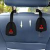 Leather Car Seat Back Hooks Portable Hanging Bag Rack For Mitsubishi ASX Lancer L200 Pajero Sport Attrage Mirage Eclipse