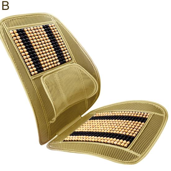 Universal Massage Wood Seat Cover Beads Car Cooling Summer Mesh Cushion Mat
