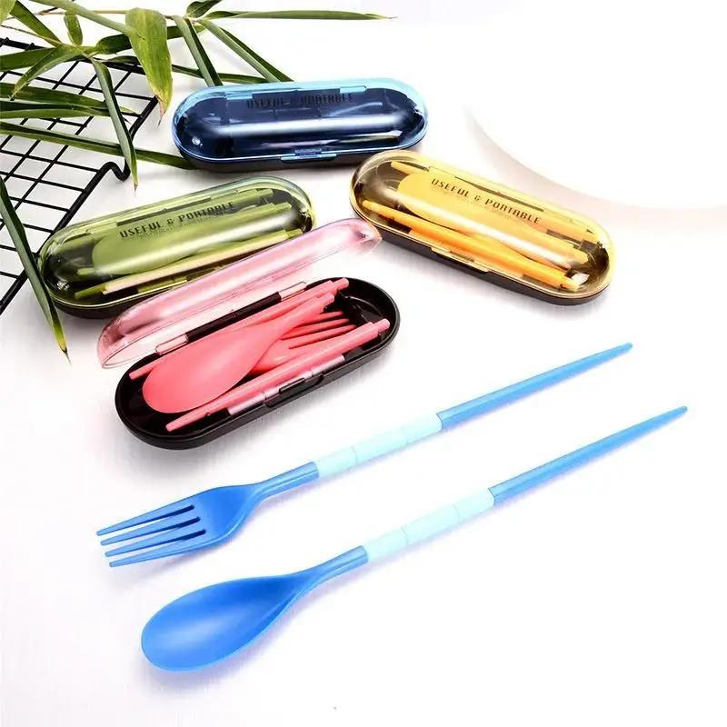 

Новый 1 набор/коробка Посуда Складная Складная Набор вилок Набор столовых приборов Портативная посуда Набор уличных товаров Набор ложек вилок палочек для еды синий