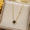 Popular Maple Leaf-shaped Presbyterian Series Necklace Versatile High-end Pendant