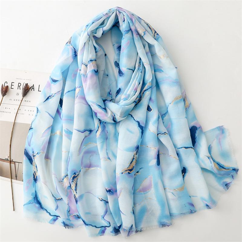 Luxury Women Viscose Scarf Ventilate Summer Beach Shawl Cotton Linen Feeling Tassel Pashmina Muslim Hijab Wrap Lady Turban