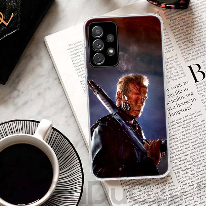 Funda de Teléfono Arnold Schwarzenegger Terminator Para Samsung Galaxy A15 A14 A54 A13 A53 A12 A52S A55 A22 A23 A24 A32 A33 A34 A25 A35