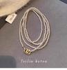 Xiaomi Chic Pearl Double-Layer Necklace - Women's Autumn/Winter Sweater Chain Accessory