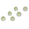 3 Size 6 Pcs Replacement Earplugs Soft Silicone Eartips Noise Reducing Earbuds for EarphonesGreen Gray