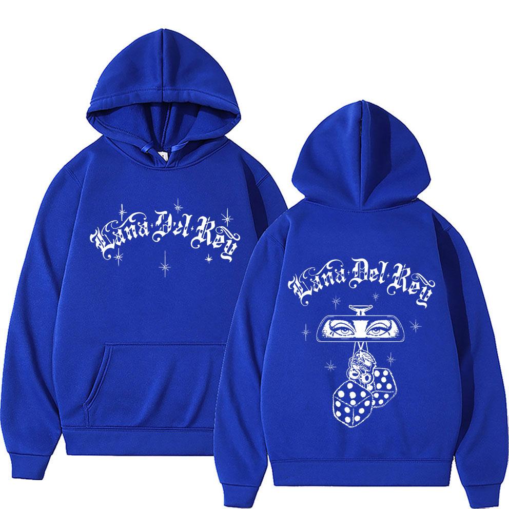 Singer Lana Del Rey 2023 Tour Print Pullover Hoodies Women Fashion Hip Hop Hoodie Winter Aesthetic Long Sleeve Sweatshirts
