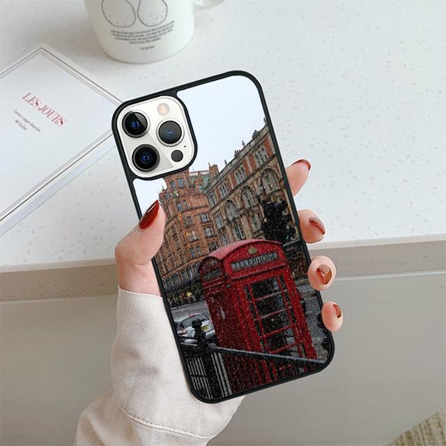 Telephone Box London Union Jack Phone Case For iPhone 17 Air 13 12 14 15 16  Cover For Apple Pro Max 6S Plus