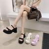 Slippers Versatile Gentle Temperament Fashionable Thick-soled Beach with Cool Slippers Women's Summer 2025 New Skirt Sandals