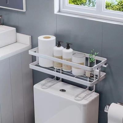 Bathroom Over The Toilet Storage Shelf Non-Punching Rack Bathroom Multifunctional Organizer Acc K6B2