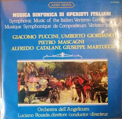 LP deska GIACOMO PUCCINI UMBERTO GIORDANO Symfonická hudba italských operních skladatelů VST6164 ARS NOVA 1979 Itálie Klasická Použitá