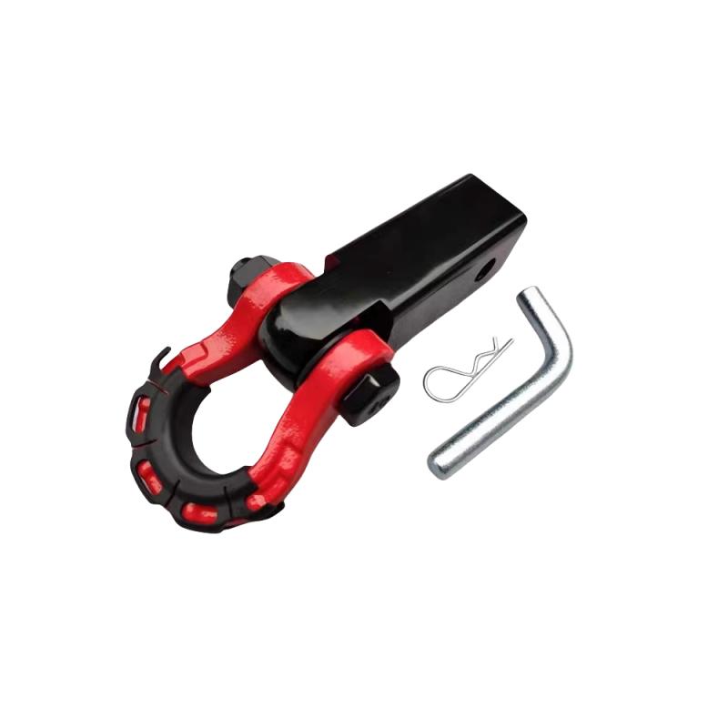 18000 Lbs 2 Inch Shackle Hitch Receiver Towing Trailer 3/4 D Ring Shackle w/Trailer Hitch Pin Towing Kit for Trucks Jeeps style 2