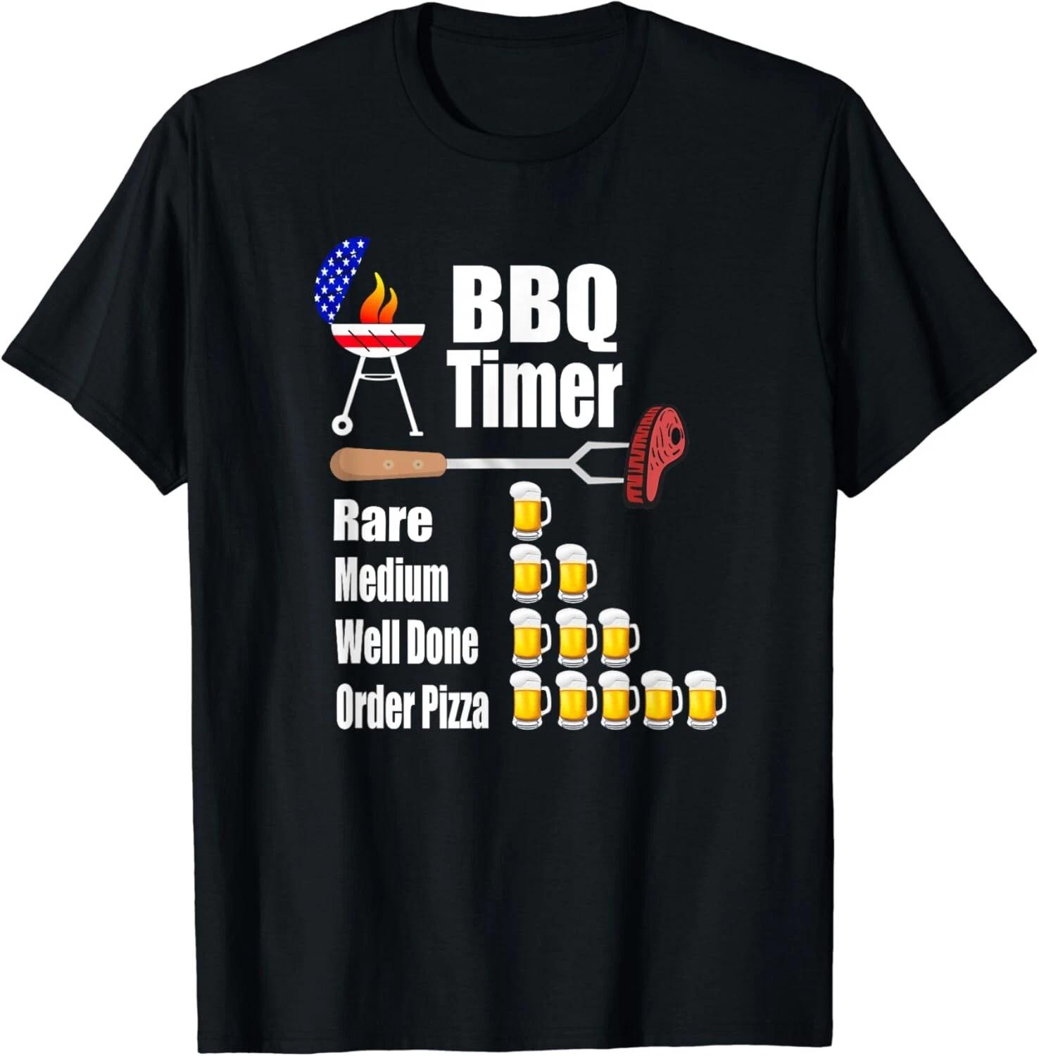 Funny BBQ Timer - Barbecue Grill Grilling Gift Unisex T-Shirt 2XL