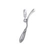 Sterling Silver Broomstick Slider Charm