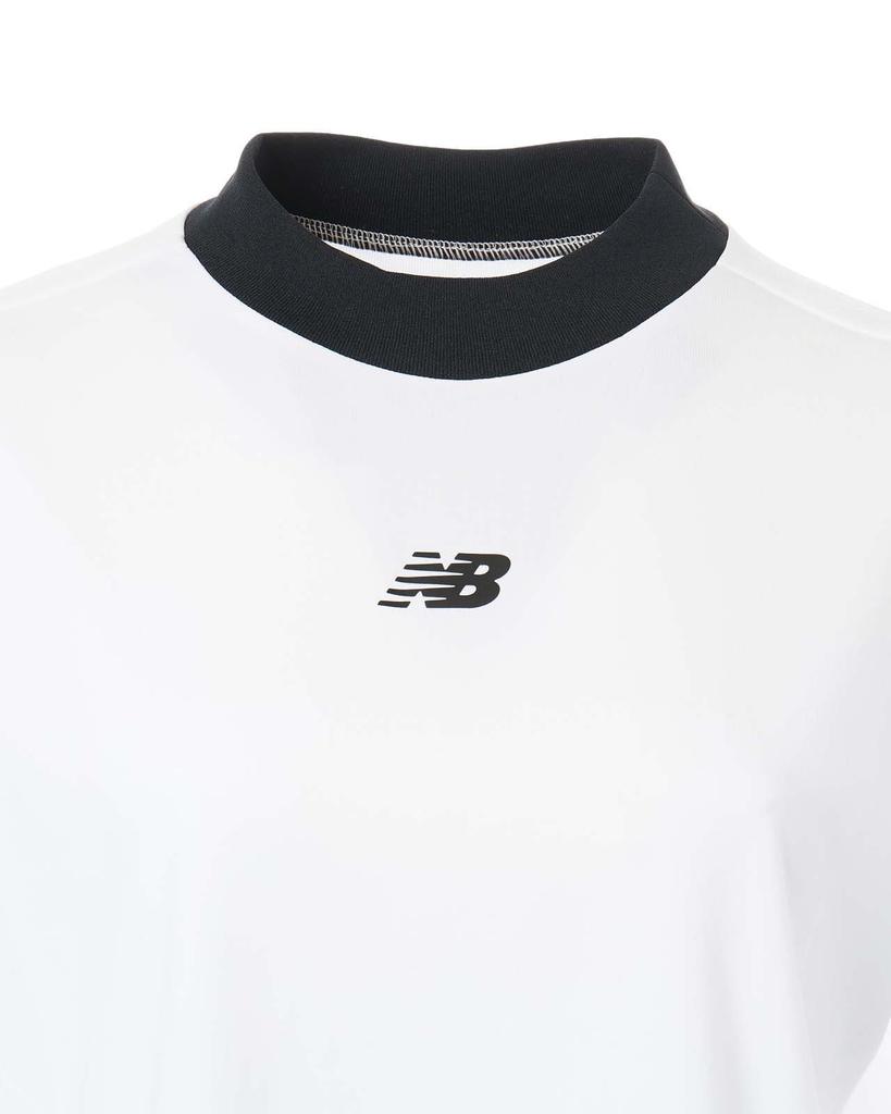 Golf Langermet Mock Neck Skjorte Punkt 3 [New Balance] Dame (Elastisk/Ett logo) / 012-5167501 030_Hvit [LL]
