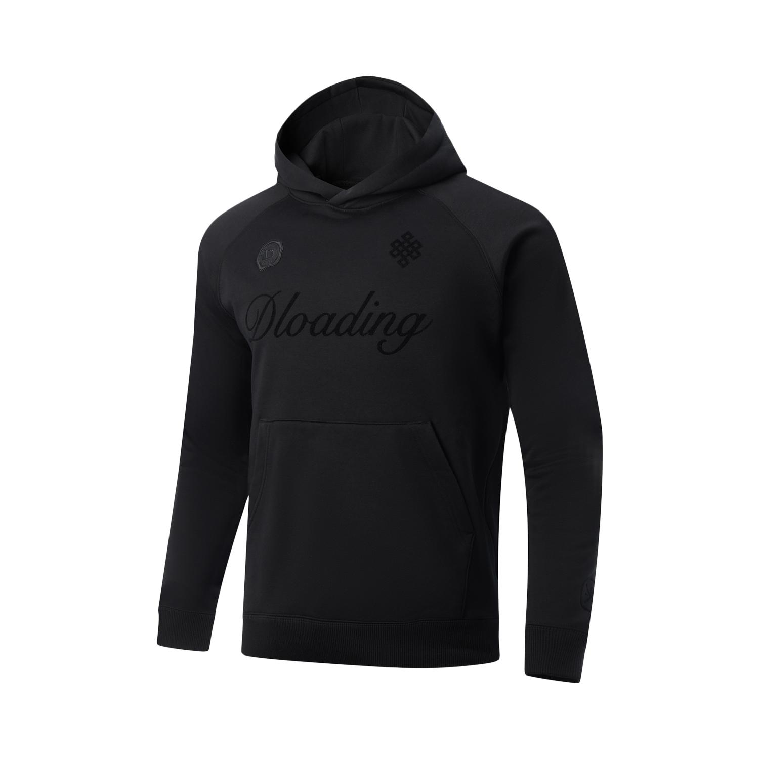 Толстовки Li Ning Мужские Черные С Капюшоном Средняя Обычная AWDV749-7 3XL
