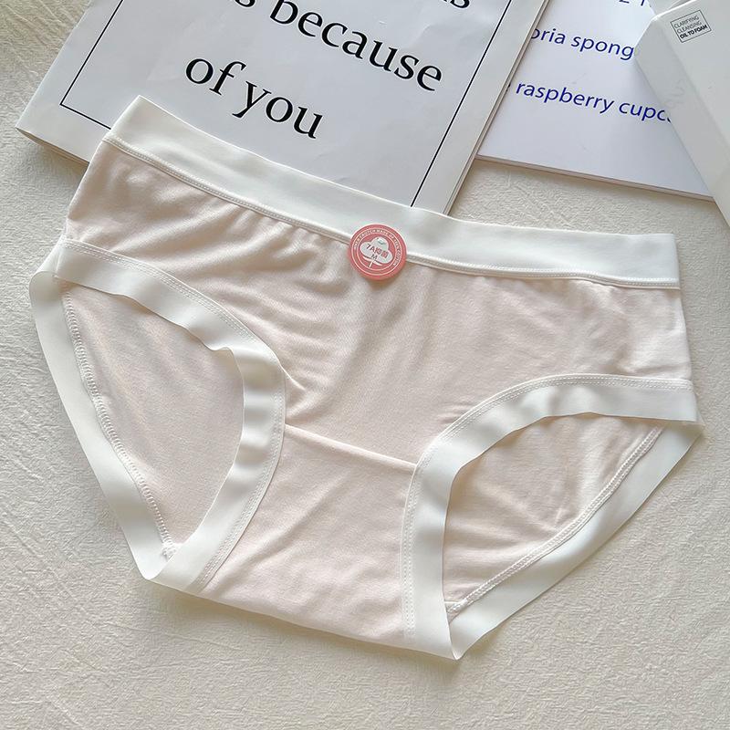 

7A Антибактериальные бесшовные женские стринги со средней посадкой - Чистый хлопок, дышащие, комфортные, ощущение второй кожи, телесный цвет M (75-95 jin) розовый