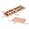 Holz Mehrfarbige Perlen Mancala Brettspiel, Tischspiel für Teenager, Klassisch Faltbar für Erwachsene Kinder