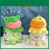 Adorable Frog And Duck Plush Keychain Couple Cute Animal Transforming Bag Charm