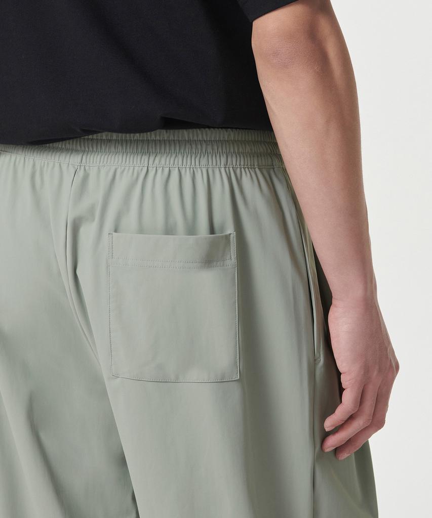 Musinsa Standard Cooling Deep Tuck Wide Elastic Waist Pants [Light Khaki]