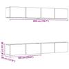 4 Piece Wall Mounted TV Cabinet Set Reclaimed Wood Look 100 X 30 X 30 Cm