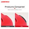 AMBERMILE 2pcs Sport Red Carbon Fiber Pattern Rear Wing Trim Spoiler Extension Lip Fins for MINI COOPER F55 F56 S JCW
