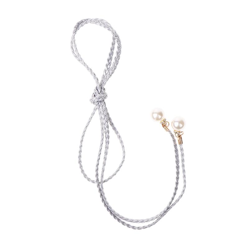 Retro Pu Geflochtener Perlengürtel Taillenkette Vielseitiger Damen Lederseilbund Taillenseil Jeans Kleider Bekleidungszubehör