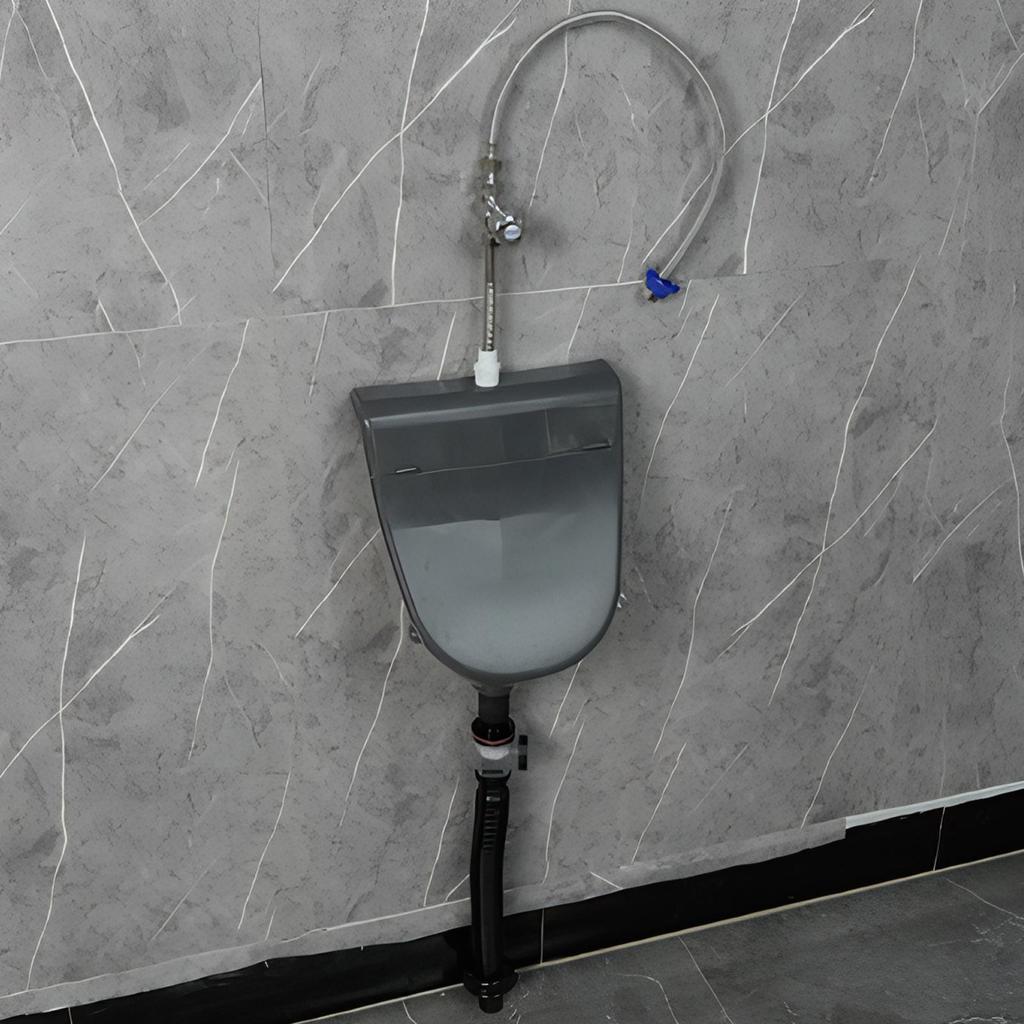 Wall Mounted Urinal Wall Mounted Bathroom Washout Urinal Adjustable Flushing Urine Diverter with Hose for Dorm Vehicle RV