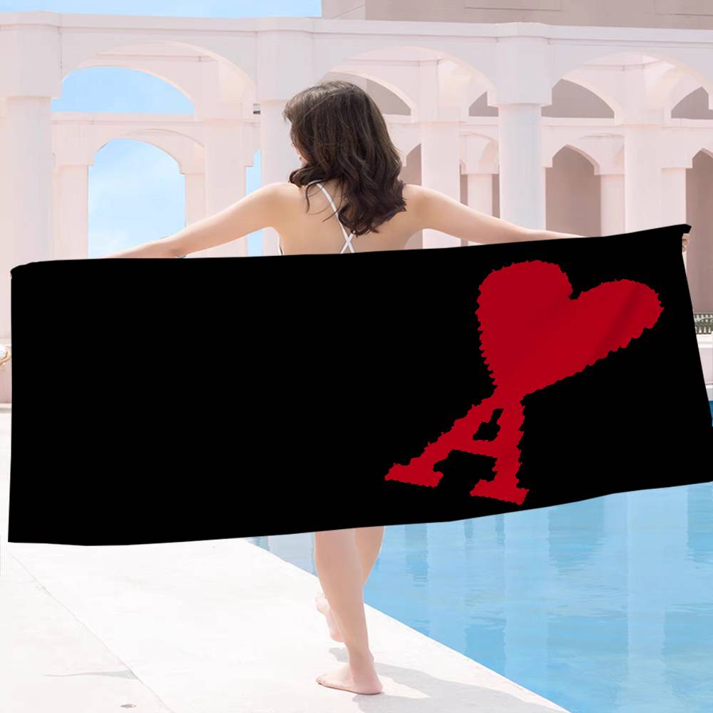 Popular AMI PARIS Beach Towel Colorful Bath Towels For Girl Microfiber Quick Dry Sand Free Beach Yoga Spa Gym Pool