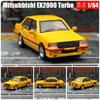 Modelo Miniatura 1/64 Mitsubishi Lancer EX2000 Turbo Coche de Juguete de Aleación Fundición a Presión 1/64 JKM Vehículo Clásico Ruedas Libres Colección Regalo