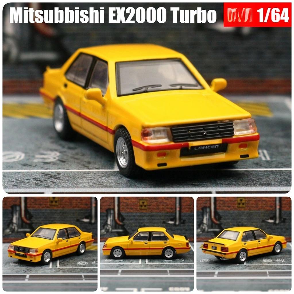 Modelo Miniatura 1/64 Mitsubishi Lancer EX2000 Turbo Coche de Juguete de Aleación Fundición a Presión 1/64 JKM Vehículo Clásico Ruedas Libres Colección Regalo