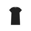 New MLB New York Yankees Basic Collection SS25 Short Sleeved Dress Women's Black 3FOPB0253-50BKS