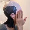 Funny Bald Head Swim Cap - Mediterranean Print Polyesterswimming Hat For Cosplay & Pools