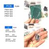 Kit Cutie Componente 1900 buc cu Condensatori Electrolitici, Diode LED, Tranzistori, Rezistoare 1/4W