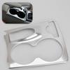 Painel da Tampa do Porta-Copos Central do Carro LHD Ajuste de Acabamento Para Mercedes Benz GLK X204 2008-2015 Aço Inoxidável Prateado