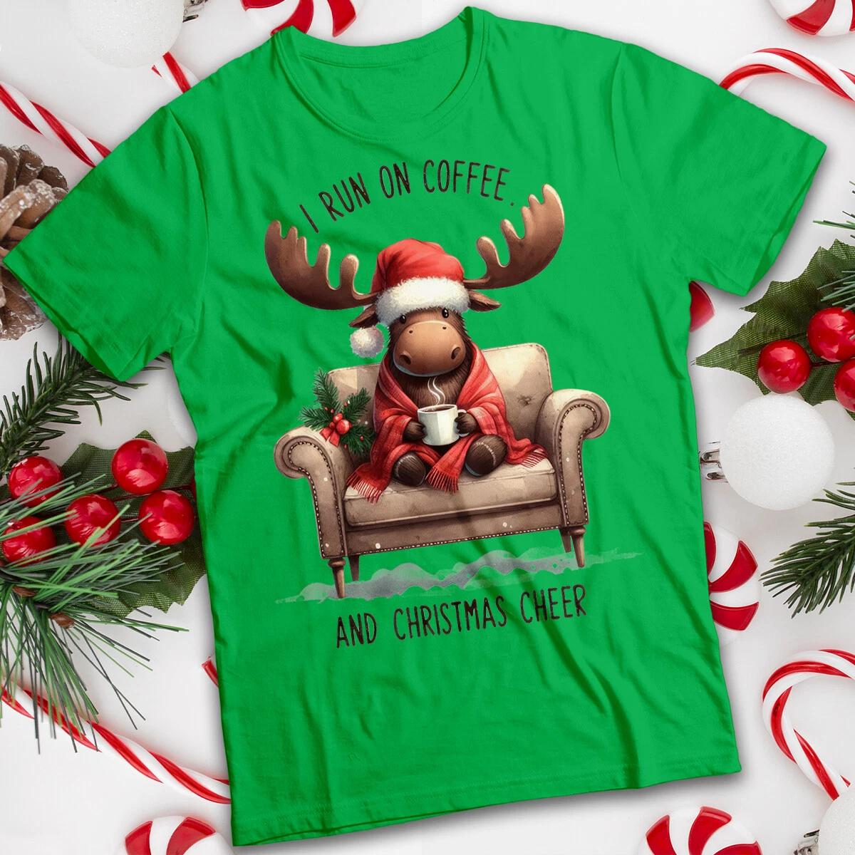 Funny Mens and Womens Moose Christmas T-Shirt Tee #MC 3XL