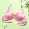 Silk Bra Double-sided Mulberry Silk Bra Thin No Steel Ring Seamless Underwear Women's AB Cup Solid Color Silk Bra