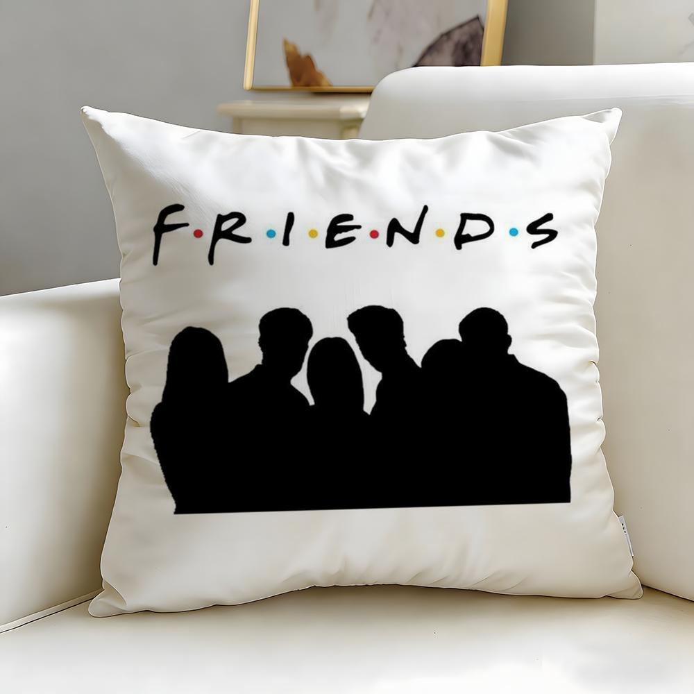 classic TV series Friends Cushion Cover Soft  EasyWash Pillow Case  Versatile for Couch Bed Travel and Office