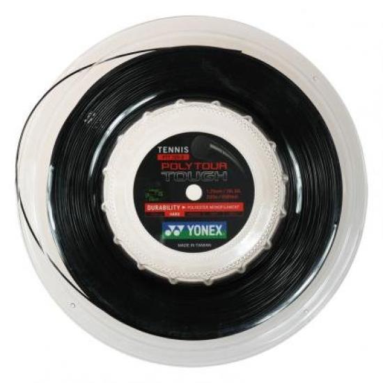 

YONEX POLY TOUR TOUGH 200M Roll Жесткий теннисный полиэстер Gut POLY TOUR (1,25мм) (Yonex TOUGH) [Элемент] чёрный