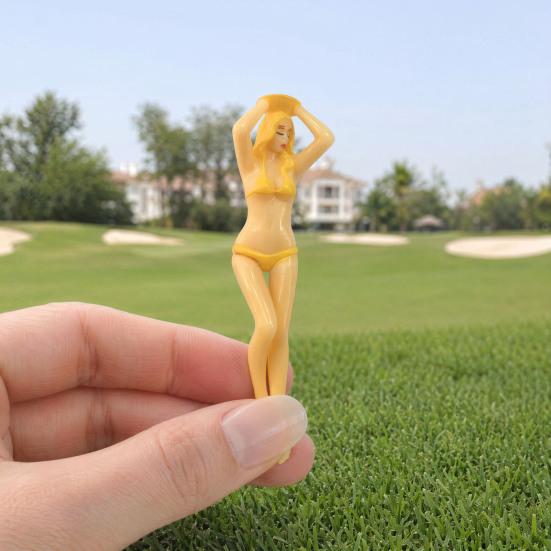 Bikini Beauty Plastik Golf Tee, Badeanzug Damen Golfballhalter, Golf Trainingshilfe Tee für Indoor Outdoor Driving Range