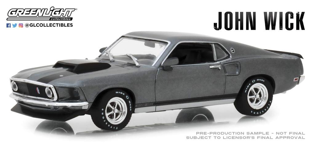 Greenlight 1/43 John Wick (2014) - 1969 Ford Mustang BOSS 429 86540