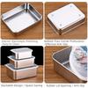 Eco-Friendly Airtight Food Container Sealed Thickened Preservation Box Leakproof Stackable Fresh-Keep Lunch Box Office