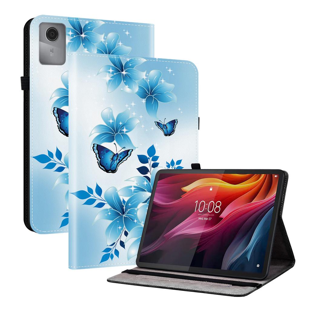 Pentru Lenovo Idea Tab (TB336ZU/TB336FU)/Xiaoxin Pad 11 2025 Husă din Piele cu Model Imprimat cu Suport Acoperire Tabletă cu Sloturi pentru Carduri