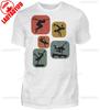 Parkour Retro Style Mens Shirt Casual Style Tops Oneck Regular Short Sleeve High Quality Cotton Tshirt